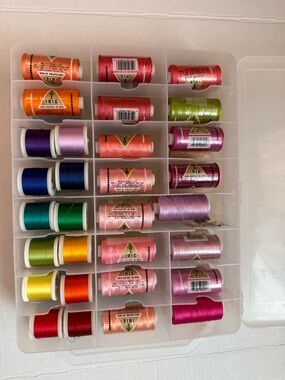 Madeira & Iris Thread with Storage Case - Large Embroidery Thread Lot